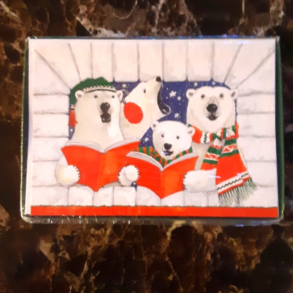 Boxed Christmas Cards (Polar Bears) New In Box